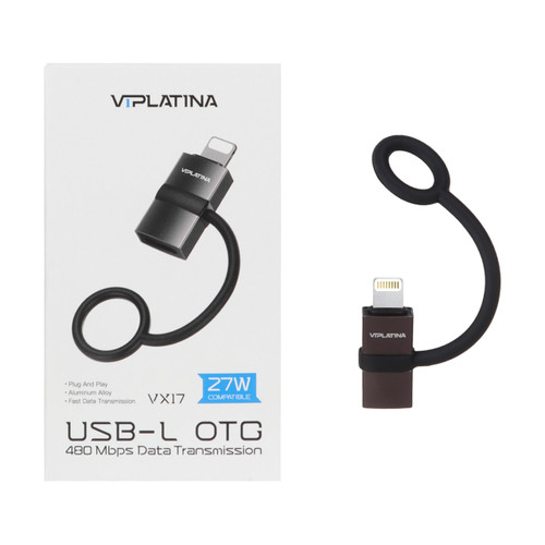 تبدیل VIPLATINA USB-C To Lightning (تایپ سی به آیفون)مدل VX17 27W